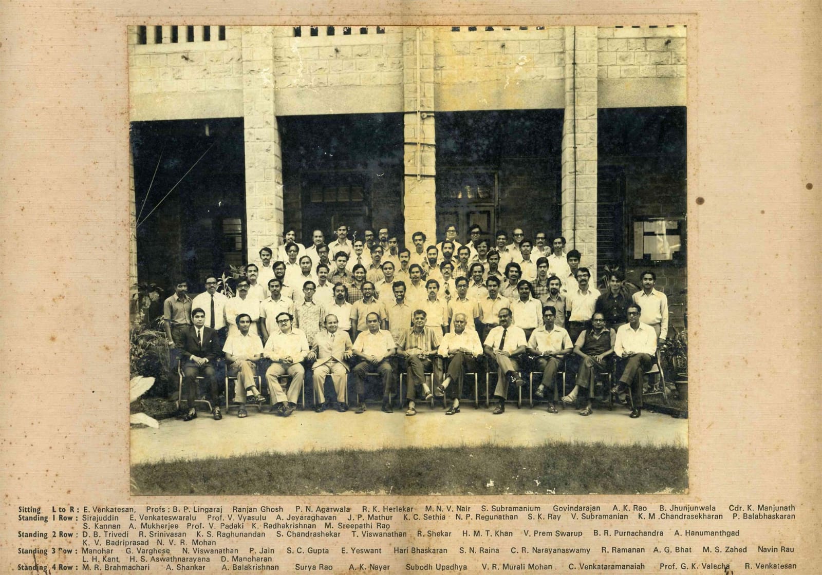 First PGP Batch of IIMB along with the Faculty