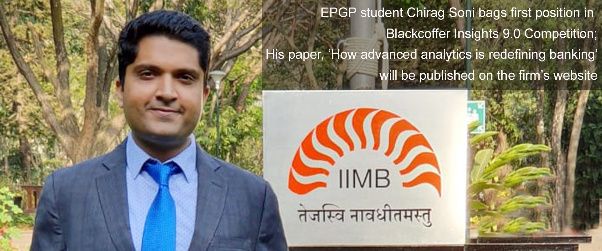 EPGP student Chirag Soni bags first position in Blackcoffer Insights 9.0 Competition