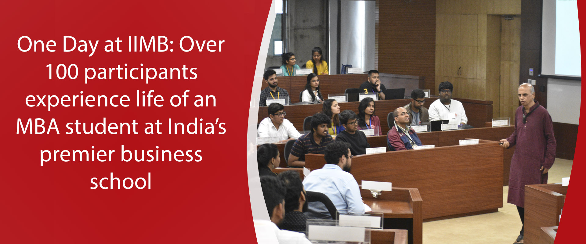 One Day at IIMB: Over 100 participants experience life of an MBA student at India’s premier business school