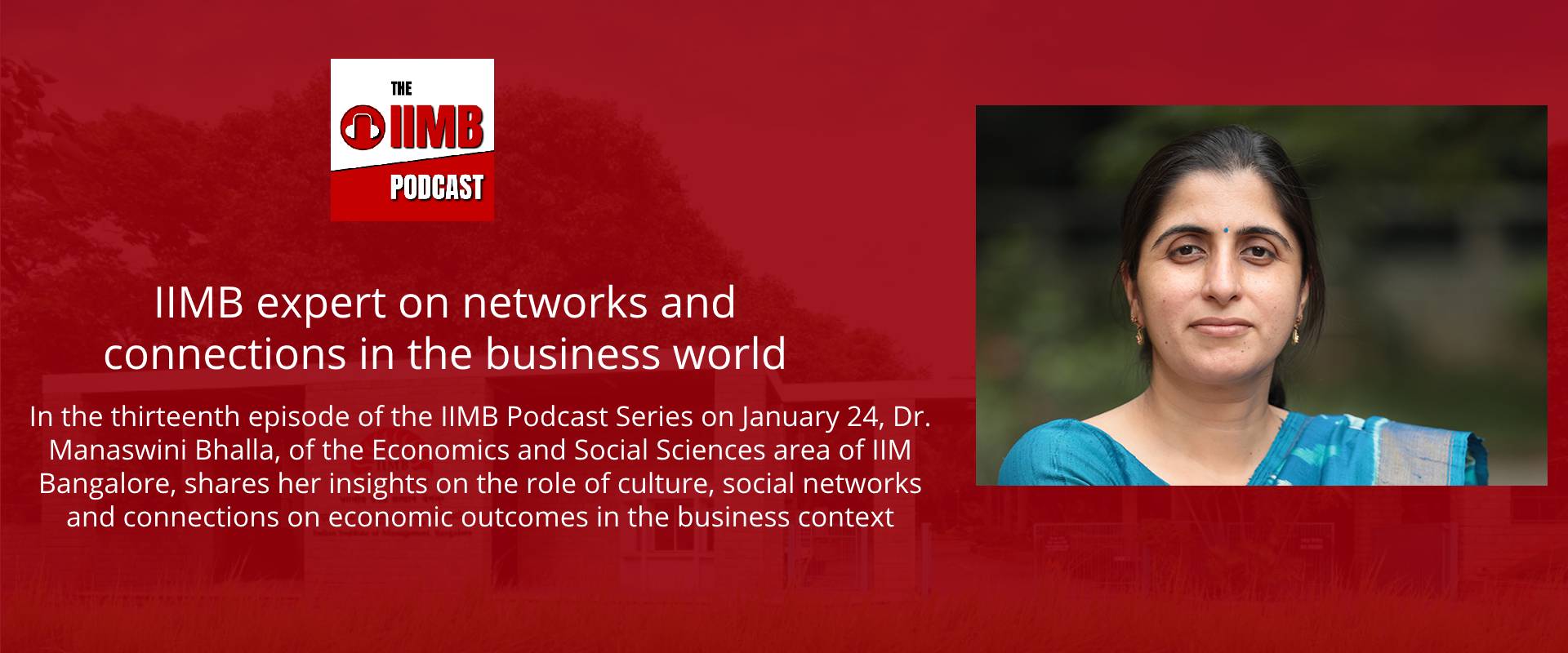 IIMB expert on networks and connections in the business world