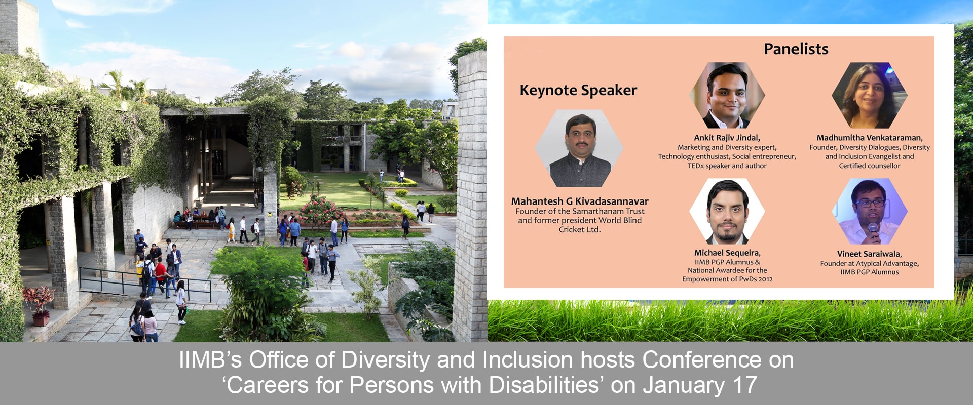 IIMB’s Office of Diversity and Inclusion hosts Conference on ‘Careers for Persons with Disabilities’ on January 17