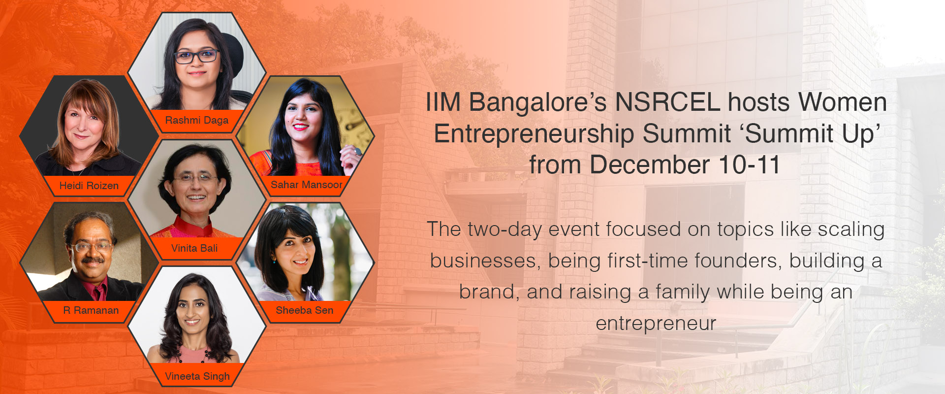Women Entrepreneurship Summit ‘Summit Up’ from December 10-11