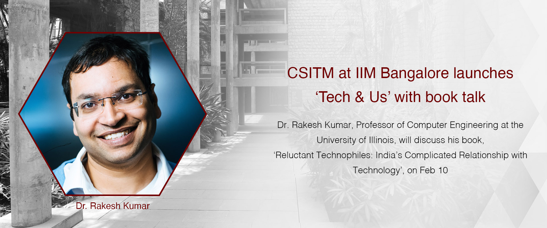 CSITM at IIM Bangalore launches ‘Tech & Us’ with book talk