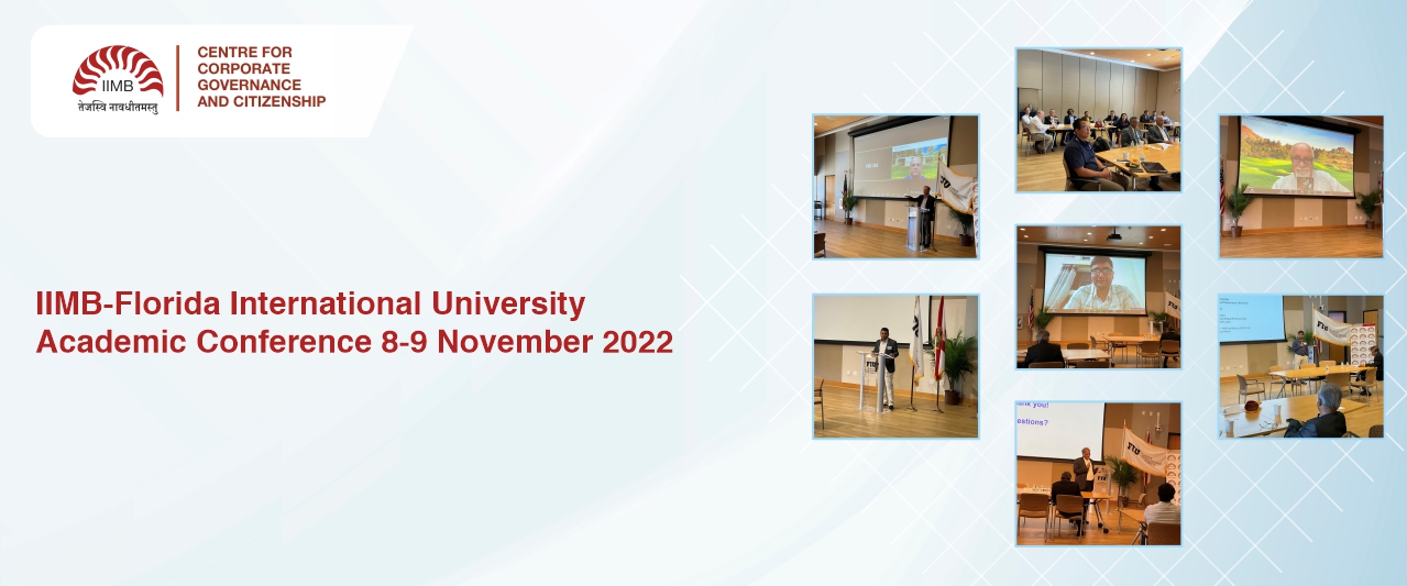 IIMB-Florida International University Academic Conference 8-9 November 2022