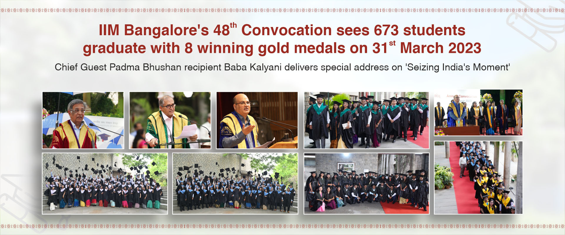 IIM Bangalore’s 48th Convocation sees 673 students graduate with 8 winning gold medals