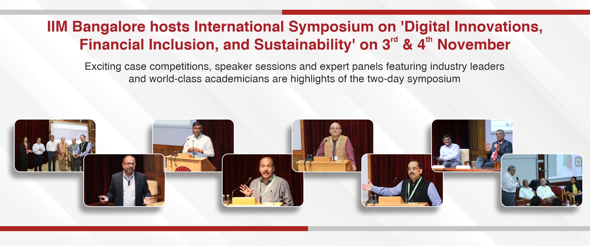 IIM Bangalore hosts international symposium on ‘Digital Innovations, Financial Inclusion, and Sustainability’ on 3rd and 4th Nov
