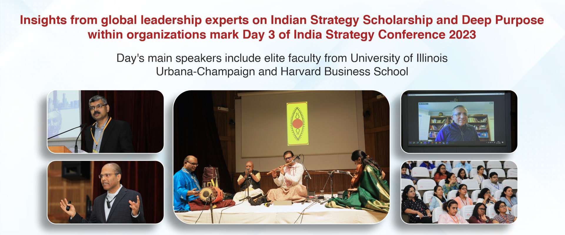 Insights from global leadership experts on Indian Strategy Scholarship and Deep Purpose within organizations mark Day 3 of India Strategy Conference 2023