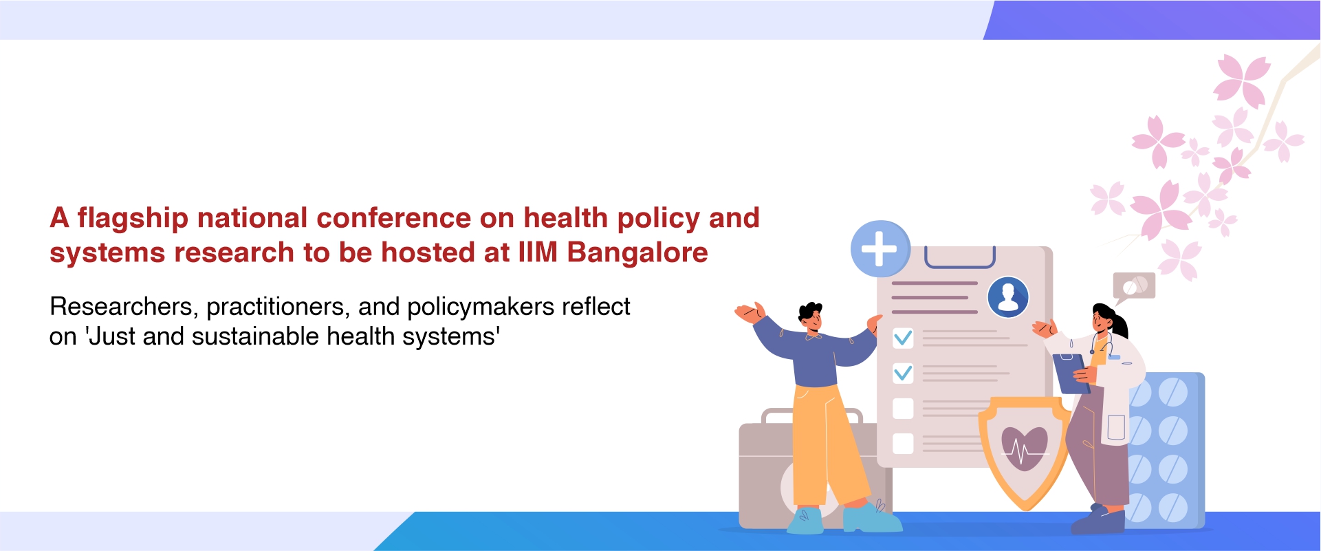  A flagship national conference on health policy and systems research to be hosted at IIM Bangalore 