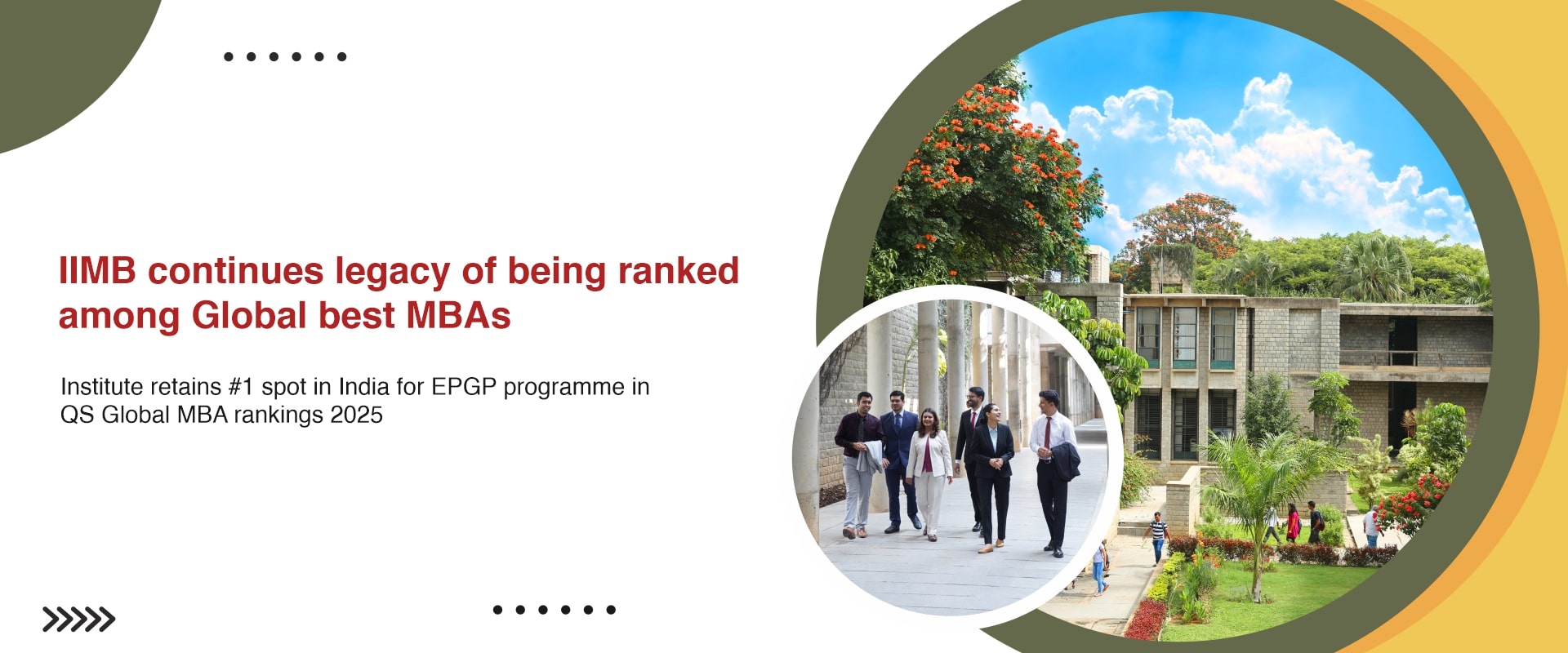 IIMB continues legacy of being ranked among Global best MBAs 