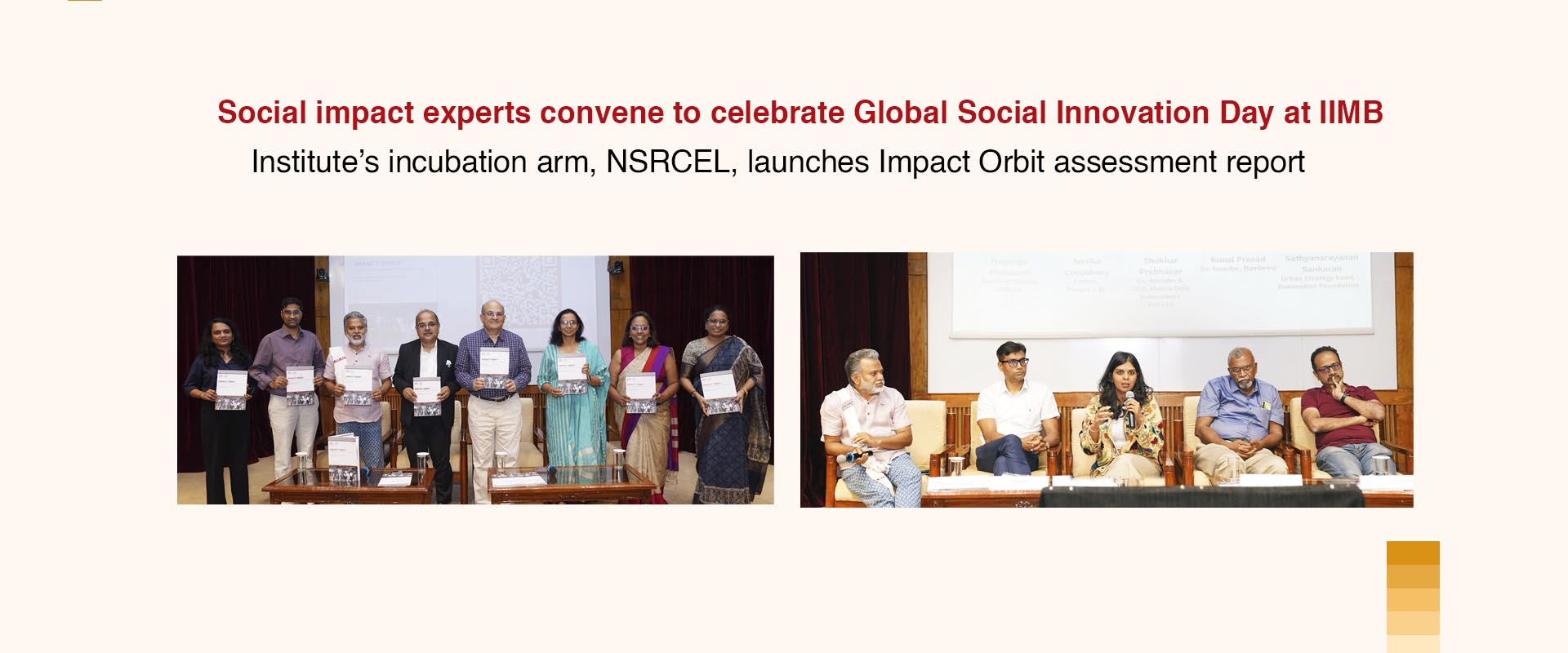 Social impact experts convene to celebrate Global Social Innovation Day at IIMB 