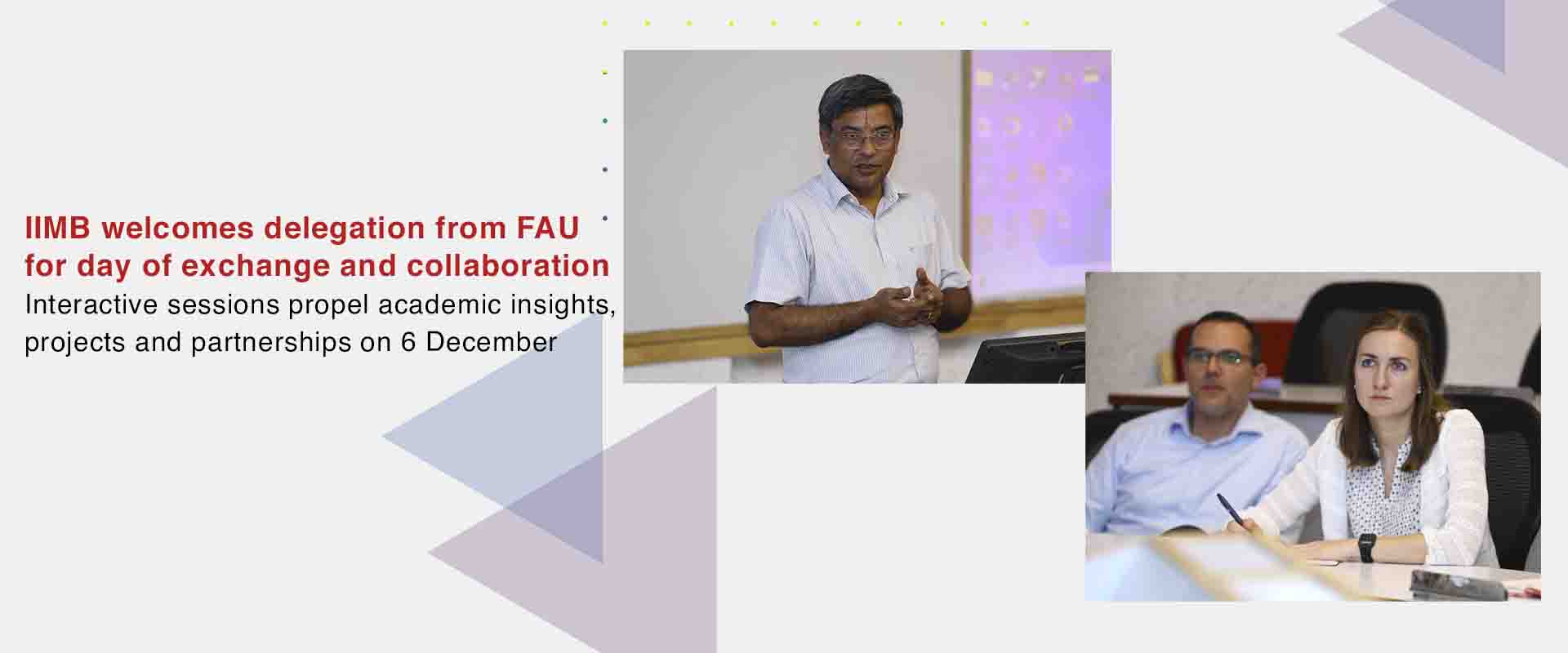 IIMB welcomes delegation from FAU for day of exchange and collaboration 