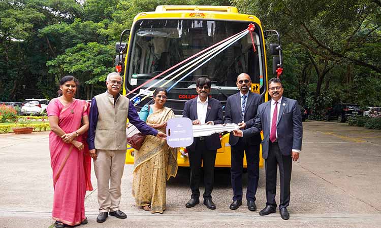 IIM Bangalore and NeSL inaugurate electric bus to advance sustainable mobility on campus