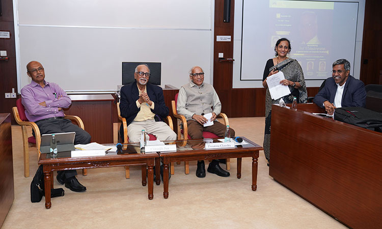 CCGS at IIM Bangalore hosts a special session honouring Prof. N. Balasubramanian