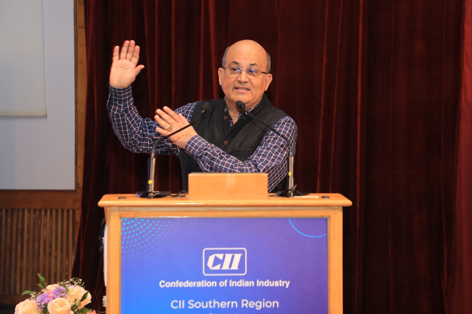 Prof. Rishikesha T Krishnan, Director, IIMB, spoke at the conference.