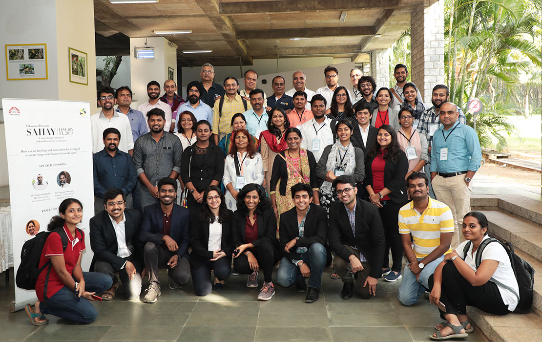 Speakers, participants and students at SAHAY.