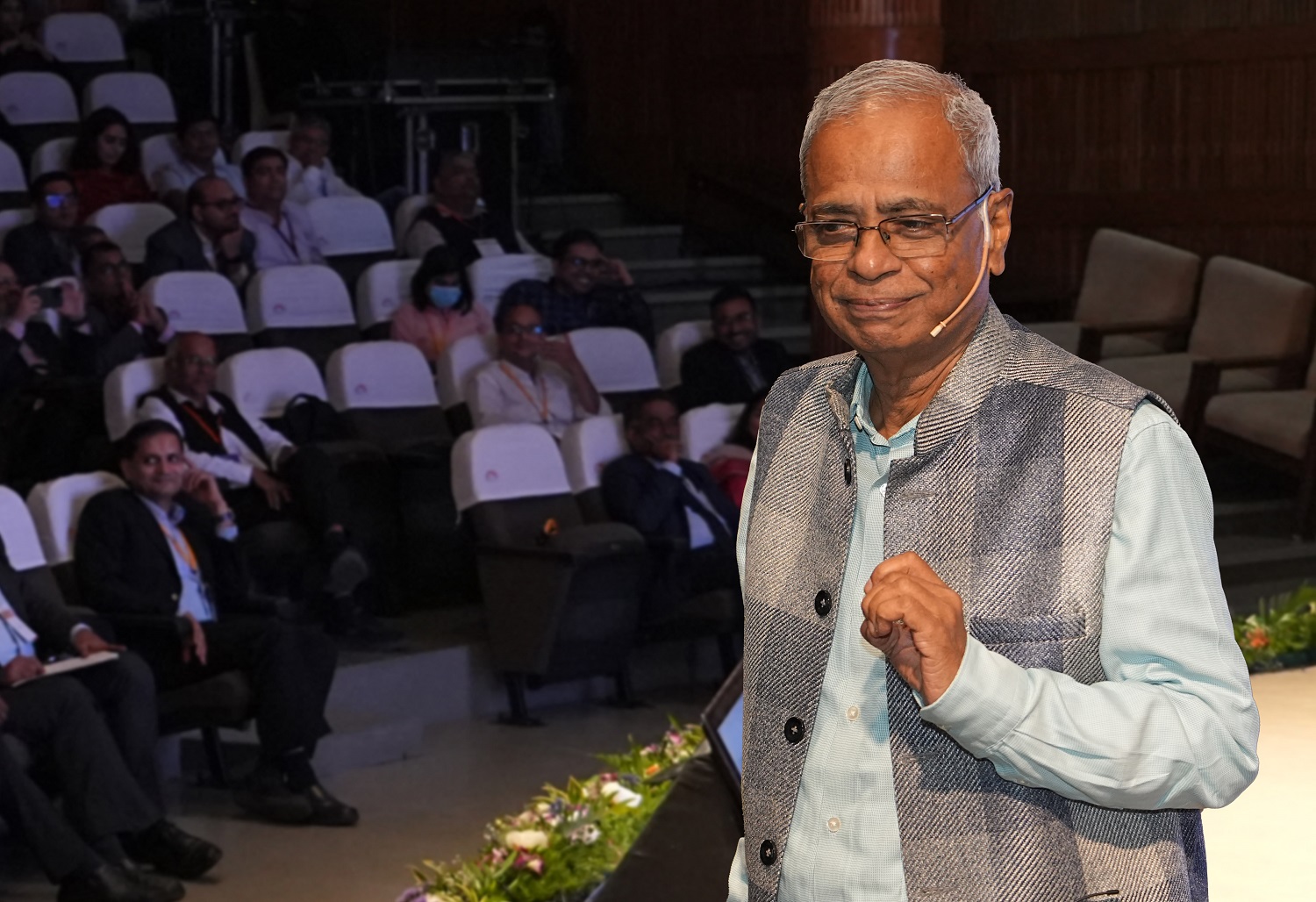 Ashok Jhunjhunwala, President, IITM Research Park & IITM Incubation Cell and Chairman, IIIT Hyderabad, delivers the special address at  India Strategy Conference 2023 on 15th December 2023.