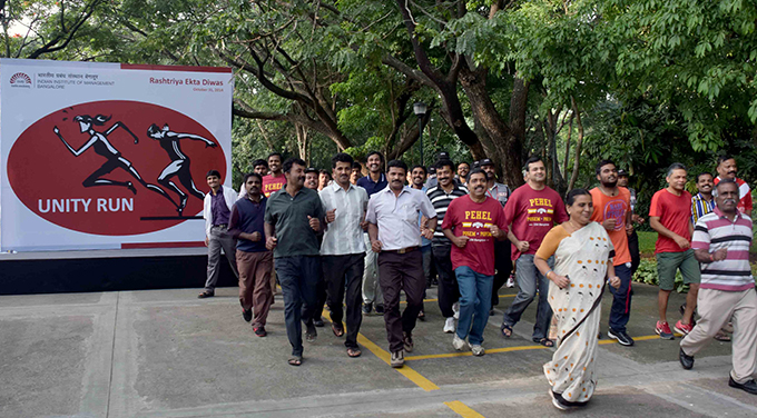 IIMB observes Rashtriya Ekta Diwas with Unity Run